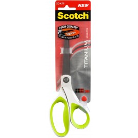 Scotch SCTI20 tijera de escritorio y manualidades Tijeras de oficina Corte recto Negro, Verde, Titanio