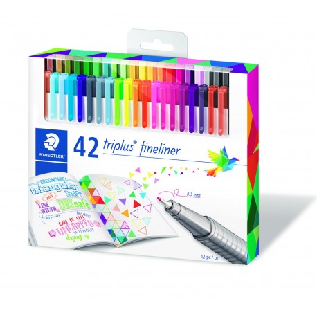 Staedtler triplus fineliner 334 rotulador de punta fina Multicolor 42 pieza(s)