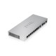 ZYXEL - Zyxel XGS1010-12-ZZ0102F switch No administrado Gigabit Ethernet (10/100/1000) Gris - XGS1010-12-ZZ0102F