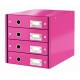 LEITZ - Leitz 60490023 archivador organizador Tablero de fibra Rosa - 60490023