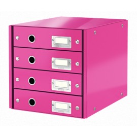 LEITZ - Leitz 60490023 archivador organizador Tablero de fibra Rosa - 60490023