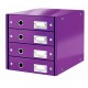 LEITZ - Leitz 60490062 archivador organizador Cartón, Tablero de fibra Púrpura - 60490062