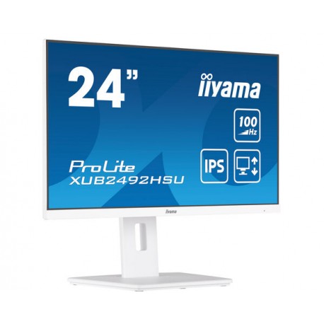 iiyama XUB2492HSU-W6 pantalla para PC 60,5 cm (23.8'') 1920 x 1080 Pixeles Full HD LED Blanco