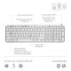 Logitech MX Keys S teclado RF Wireless + Bluetooth Aluminio, Blanco