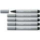 STABILO Pen 68 MAX rotulador Gris 5 pieza(s)