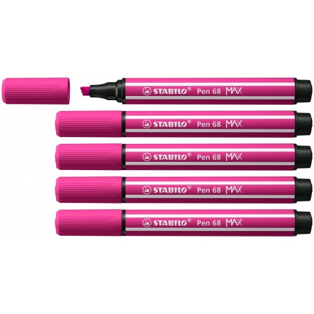 STABILO Pen 68 MAX rotulador Rosa 5 pieza(s)