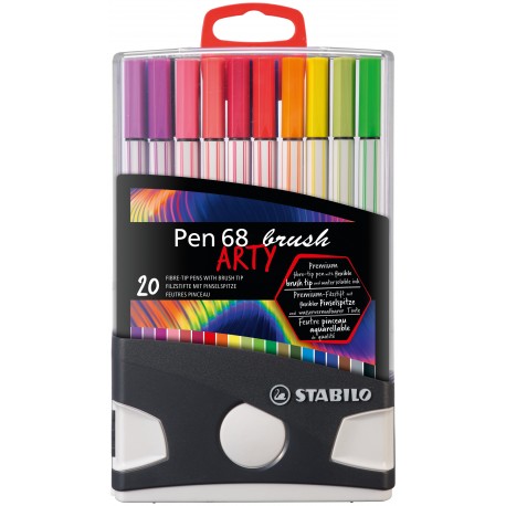 STABILO Pen 68 brush ARTY rotulador Colores surtidos 20 pieza(s)