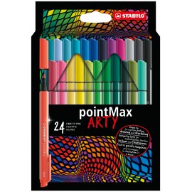 STABILO pointMax rotulador de punta fina Medio Colores surtidos 24 pieza(s)