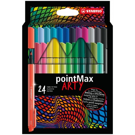 STABILO pointMax rotulador de punta fina Medio Colores surtidos 24 pieza(s)