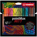 STABILO - STABILO pointMax ARTY rotulador de punta fina Medio Multicolor 18 pieza(s) - 488/18-1-20