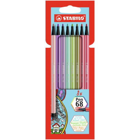 STABILO - STABILO Pen 68 rotulador Colores surtidos 8 pieza(s) - 68/8-02