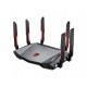 MSI RADIX AXE6600 WIFI 6E TRI-BAND router inalámbrico Gigabit Ethernet Doble banda (2,4 GHz / 5 GHz) Negro, Rojo