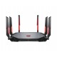 MSI RADIX AXE6600 WIFI 6E TRI-BAND router inalámbrico Gigabit Ethernet Doble banda (2,4 GHz / 5 GHz) Negro, Rojo