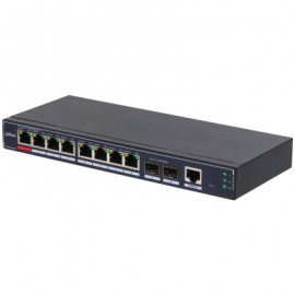 DAHUA TECHNOLOGY - Dahua Technology DH-SG4010P-2F switch Gestionado L2 Gigabit Ethernet (10/100/1000) Negro - dh-sg4010p-2f