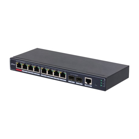 DAHUA TECHNOLOGY - Dahua Technology DH-SG4010P-2F switch Gestionado L2 Gigabit Ethernet (10/100/1000) Negro - dh-sg4010p-2f