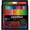 STABILO pointMax rotulador de punta fina Medio Multicolor 32 pieza(s)