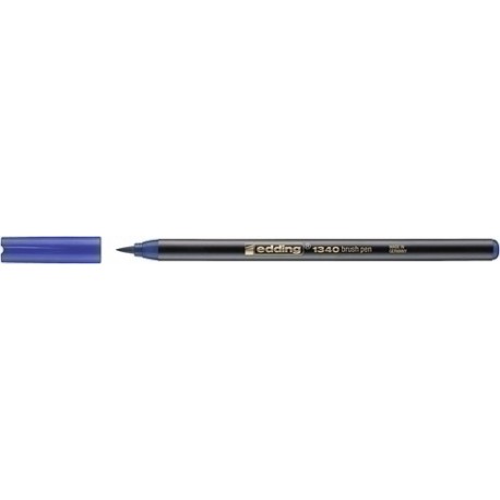 ROTUL.EDDING 1340 BRUSHPEN AZUL - Pack de 10 unidades