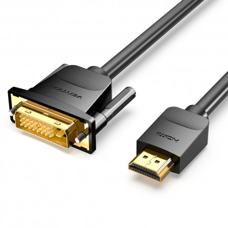 VENTION - Vention Cable Conversor ABFBG/ DVI-D Macho - HDMI Macho/ 1.5m/ Negro - ABFBG