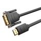 VENTION - Vention Cable Conversor ABFBG/ DVI-D Macho - HDMI Macho/ 1.5m/ Negro - ABFBG