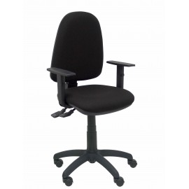 PIQUERAS Y CRESPO - Silla Ayna S bali negro con brazos regulables - 04ASB840B10CRN