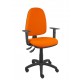 Silla Ayna S bali naranja oscuro con brazos regulables