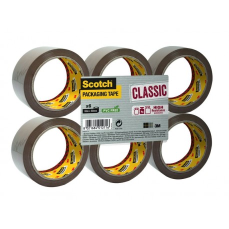 SCO PACK 6 CINTAS 50X66 MARRON CL5066F6B