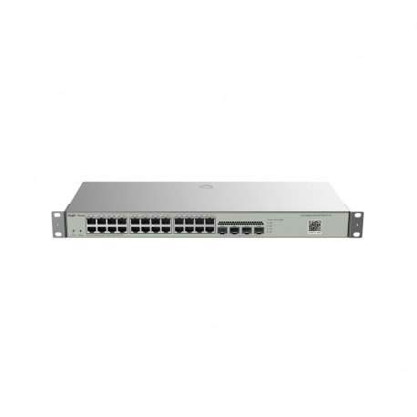 Ruijie Networks RG-NBS3100-24GT4SFP switch Gestionado L2 Gigabit Ethernet (10/100/1000) Energía sobre Ethernet (PoE) Negro