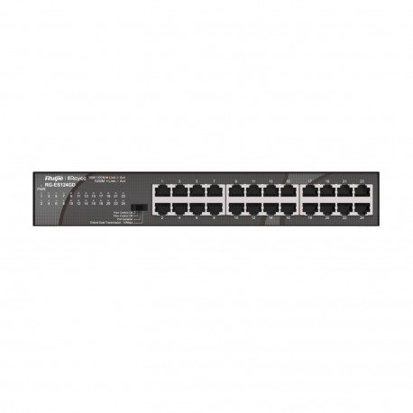 Ruijie Networks RG-ES124GD switch No administrado Gigabit Ethernet (10/100/1000) Negro