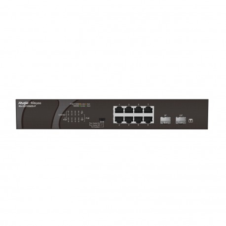 Ruijie Networks RG-ES110GDS-P switch No administrado Gigabit Ethernet (10/100/1000) Energía sobre Ethernet (PoE) Negro