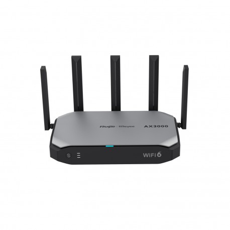 Ruijie Networks RG-EG105GW-X router inalámbrico Gigabit Ethernet Doble banda (2,4 GHz / 5 GHz) Negro, Gris