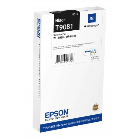 Epson C13T90814N cartucho de tinta 1 pieza(s) Original Alto rendimiento (XL) Negro