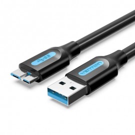 VENTION - Vention Cable USB 3.0 COPBF/ USB Macho - MicroUSB Macho/ 1m/ Negro - COPBF