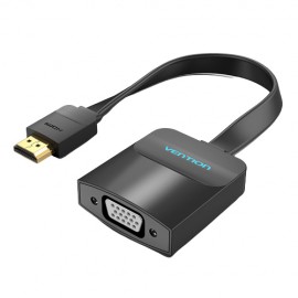 VENTION - Vention Cable Conversor 74345/ HDMI Macho/ VGA Hembra - Jack 3.5 Hembra/ 15cm/ Negro - 74345