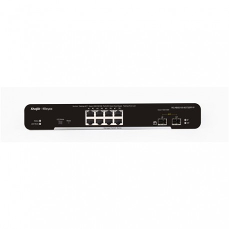 Ruijie Networks RG-NBS3100-8GT2SFP-P switch Gestionado L2 Gigabit Ethernet (10/100/1000) Energía sobre Ethernet (PoE) Negro