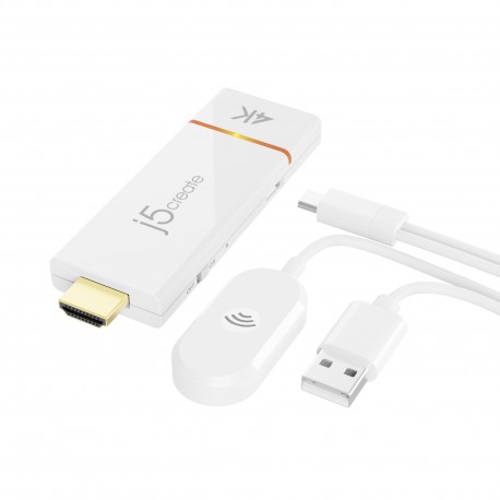 j5create JVAW76-N Adaptador de pantalla inalámbrico ScreenCast 4K HDMI™