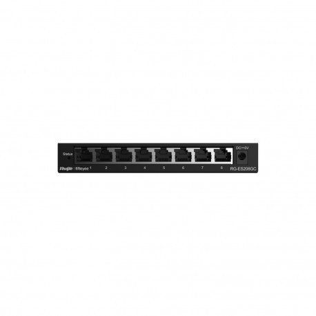 Ruijie Networks RG-ES208GC switch Gestionado L2 Gigabit Ethernet (10/100/1000) Gris