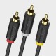 Vention Cable Estéreo BCABH/ 3x RCA Macho - 3x RCA Macho/ 2m/ Negro