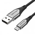 Vention Cable USB 2.0 3A COAHF/ USB Macho - MicroUSB Macho/ 1m/ Gris