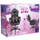 Konix Drakkar 78441116841 silla para videojuegos Silla para videojuegos de PC Asiento acolchado Negro, Rosa