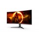 AOC - AOC G2 CU34G2XE/BK pantalla para PC 86,4 cm (34'') 3440 x 1440 Pixeles Negro, Rojo - CU34G2XE/BK