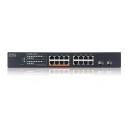 Zyxel XMG1915-18EP Gestionado L2 2.5G Ethernet (100/1000/2500) Energía sobre Ethernet (PoE)