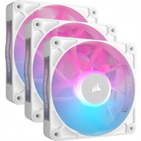 VENTILADOR CAJA CORSAIR RX RGB SERIES iCUE LINK RX120 RGB BLANCO TRIPLE PACK CO-9051022-WW