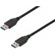 Ewent EW-100112-010-N-P cable USB 1 m USB 3.2 Gen 1 (3.1 Gen 1) USB A Negro