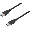 Ewent EW-100112-010-N-P cable USB 1 m USB 3.2 Gen 1 (3.1 Gen 1) USB A Negro