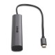 Lindy 43384 hub de interfaz USB Tipo C 10000 Mbit/s Gris