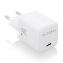 AISENS Cargador GaN 35W, 1xUSB-C PD3.0 QC4.0, Blanco