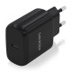 AISENS Cargador USB-C PD3.0 1 Puerto 1xUSB-C 25W, Negro