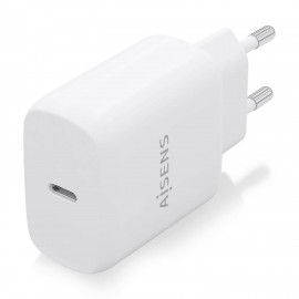 AISENS Cargador USB-C PD3.0 1 Puerto 1xUSB-C 25W, Blanco