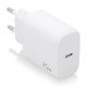 AISENS Cargador USB-C PD3.0 1 Puerto 1xUSB-C 25W, Blanco