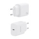 AISENS Cargador USB-C PD3.0 1 Puerto 1xUSB-C 25W, Blanco